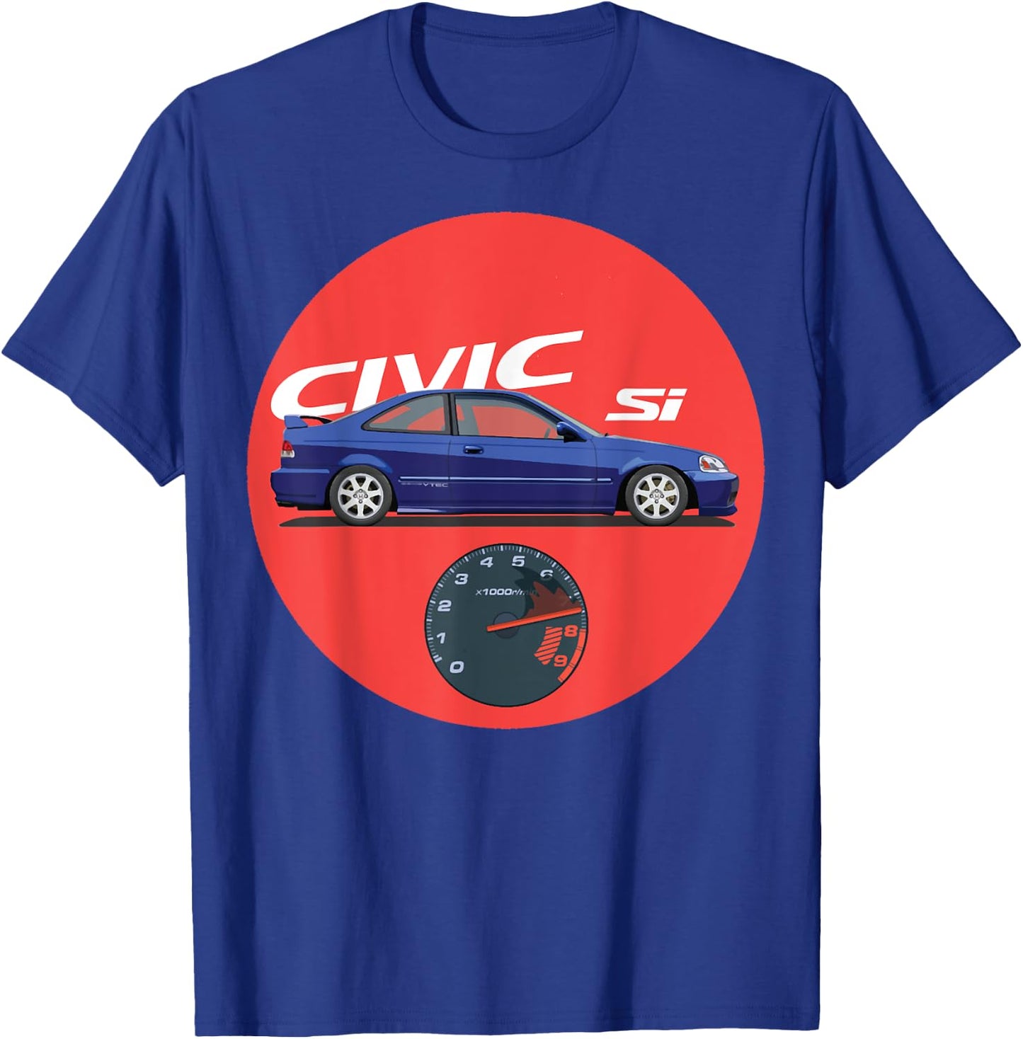 Civic Si JDM Car T-Shirt - T-Shirt | Royal