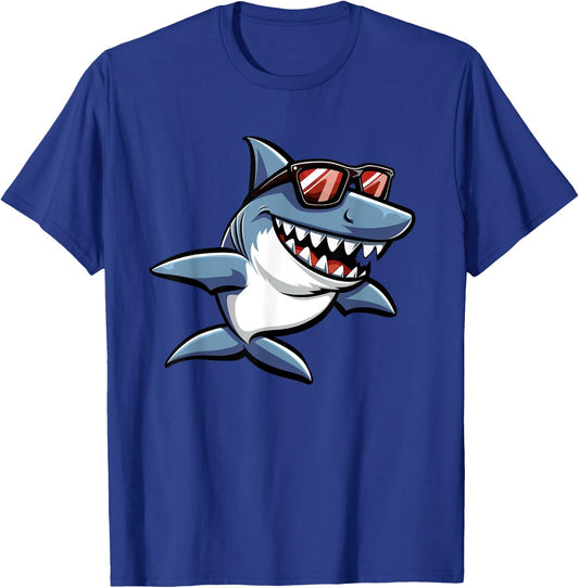 Shark Graphic T-Shirt - T-Shirt | Royal