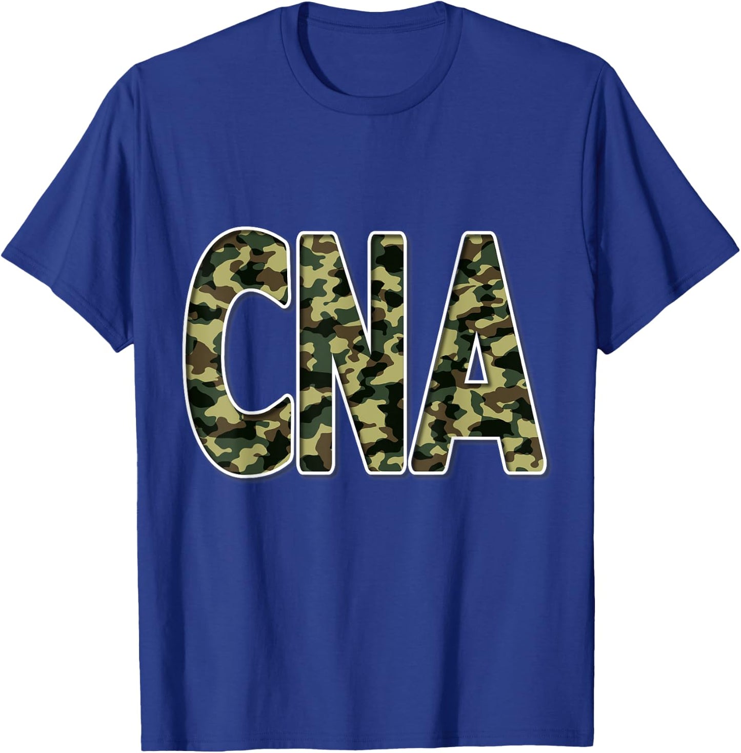 CNA Nurses Camouflage T-Shirt - T-Shirt | Royal