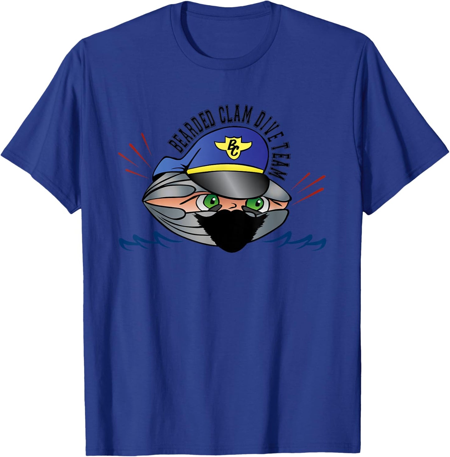 Bearded Clam Dive Team T-Shirt - T-Shirt | Royal