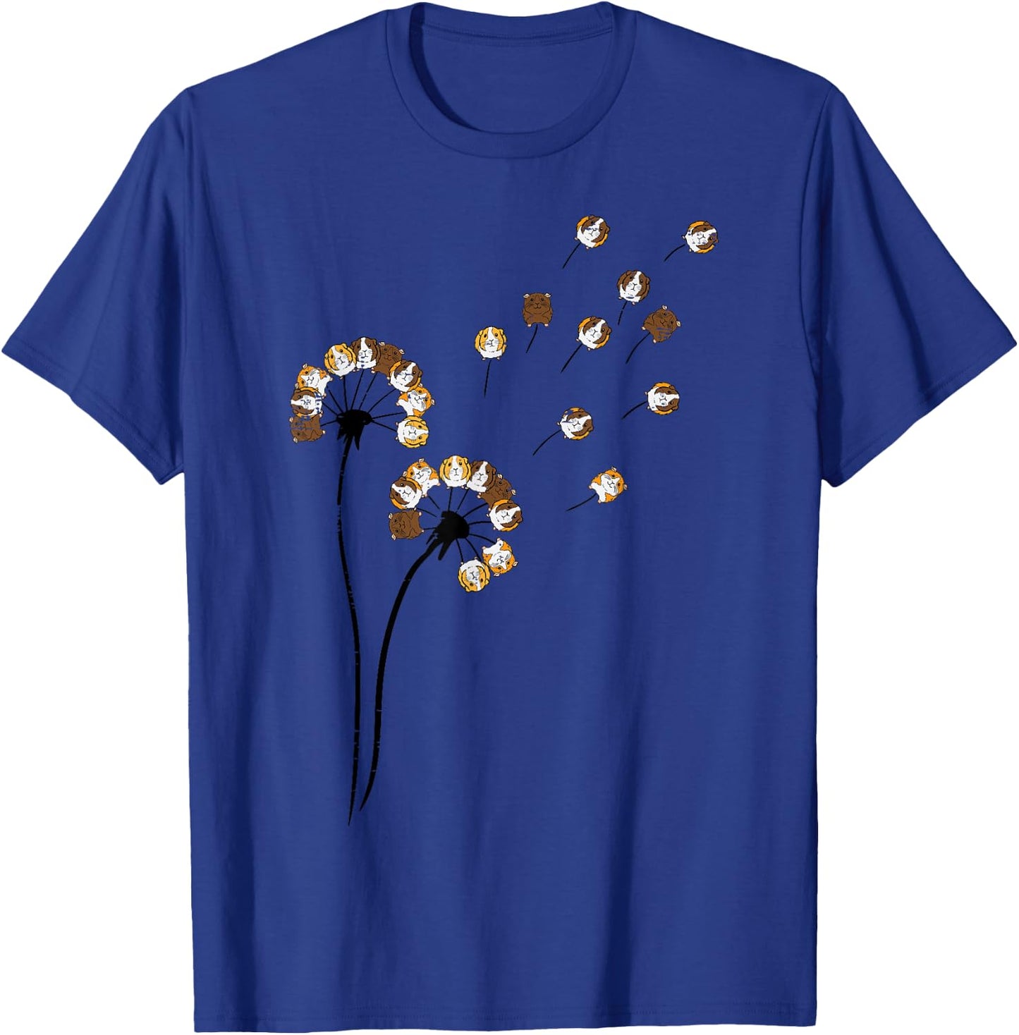 Guinea Pig Flower Dandelion Cavy Lover Women Girls Kids Men T-Shirt - T-Shirt | Royal