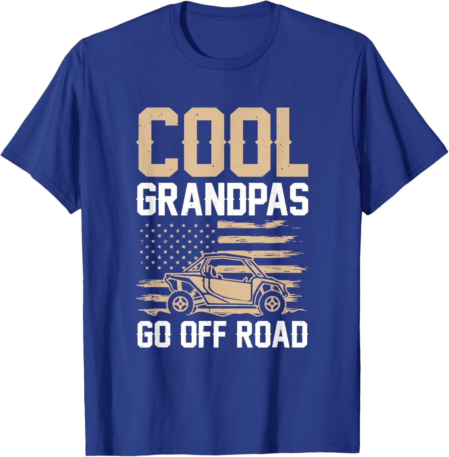 Cool Grandpas Go Off Road T-Shirt - T-Shirt | Royal