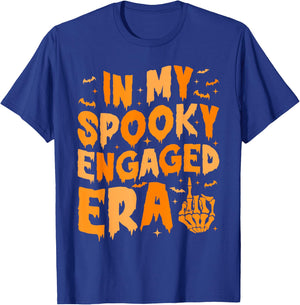 In My Spooky Engaged Era Gothic Engagement Party T-Shirt - T-Shirt | Royal