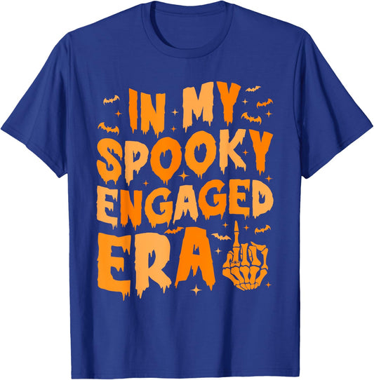 In My Spooky Engaged Era Gothic Engagement Party T-Shirt - T-Shirt | Royal