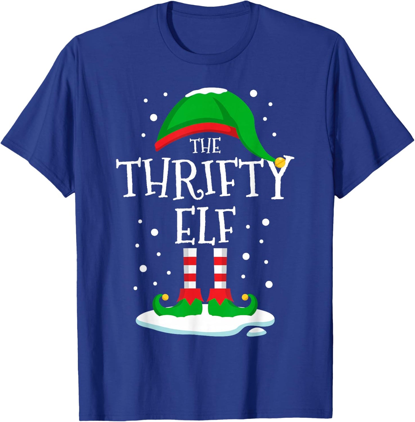 The Thrifty Elf Christmas Family Matching Xmas Group Funny T-Shirt - T-Shirt | Royal