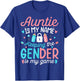 Pink Or Blue Aunty Is My Name Keeping The Gender is My Game T-Shirt - T-Shirt | Royal