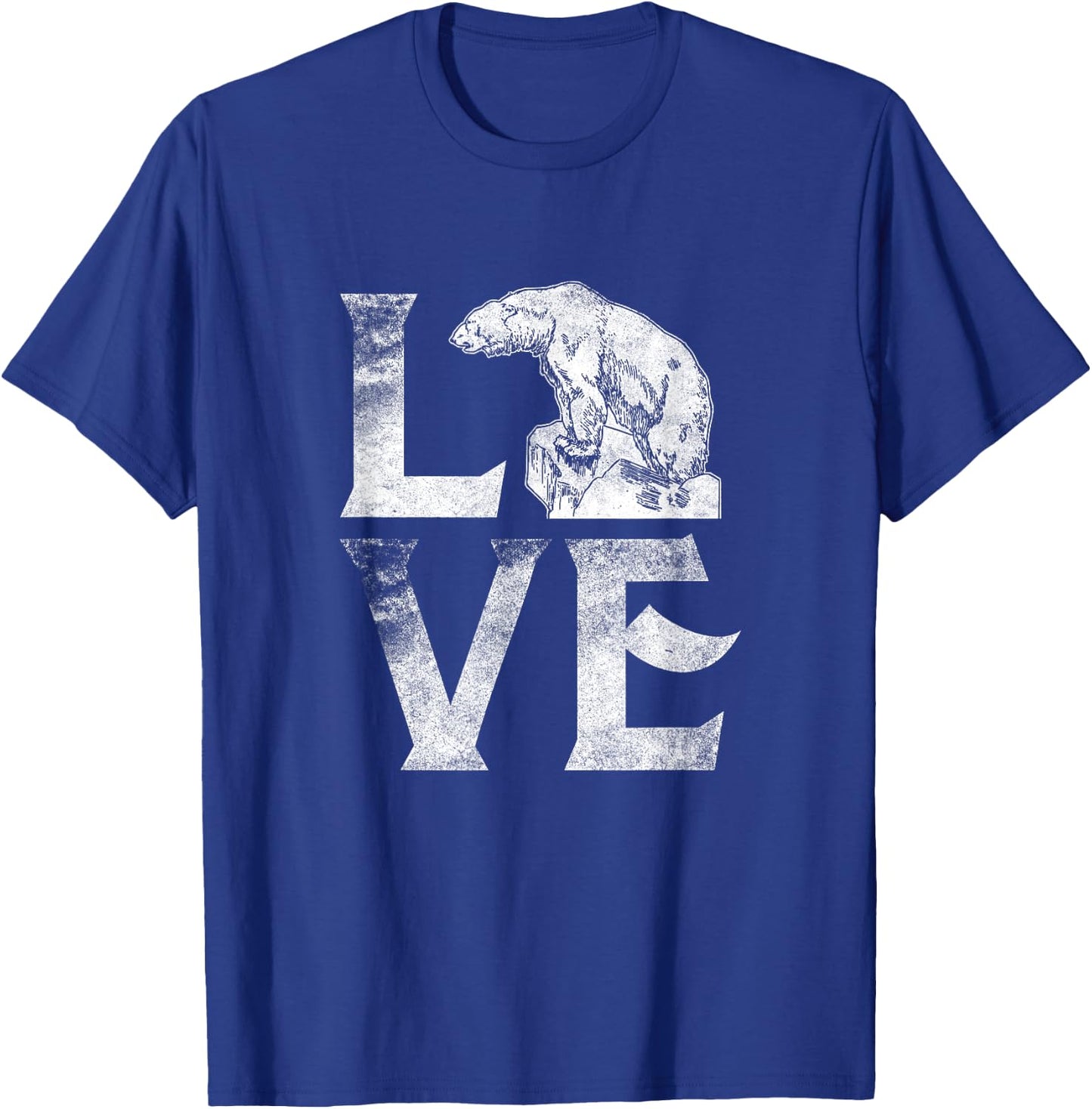 Love Polar Bears Cute White Bear Gift Climate Change T-Shirt - T-Shirt | Royal
