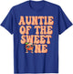 Auntie of The Sweet One Peach 1st Birthday on Peach T-Shirt - T-Shirt | Royal