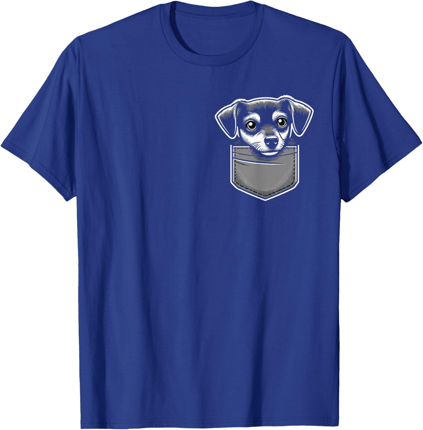 shirt with dog in pocket, dog shirts, Funny dog , cute dogs T-Shirt - T-Shirt | Royal