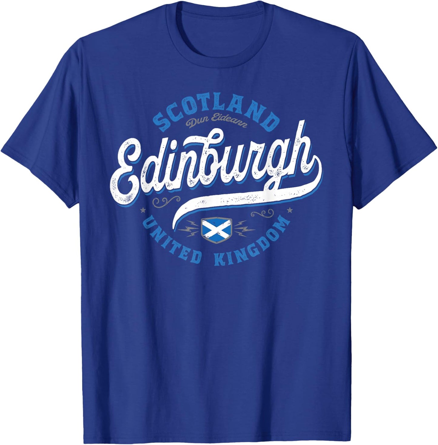 Vintage Edinburgh Scotland T-Shirt - T-Shirt | Royal