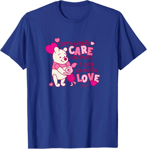 Winnie the Pooh - Valentine's Day Love and Care Piglett Hug T-Shirt - T-Shirt | Royal