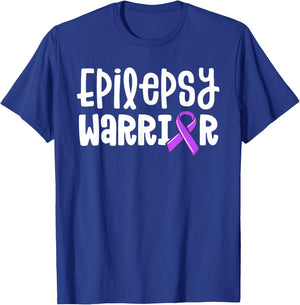 Epilepsy Warrior Kids Purple Ribbon Awareness Women's Shirt T-Shirt - T-Shirt | Royal