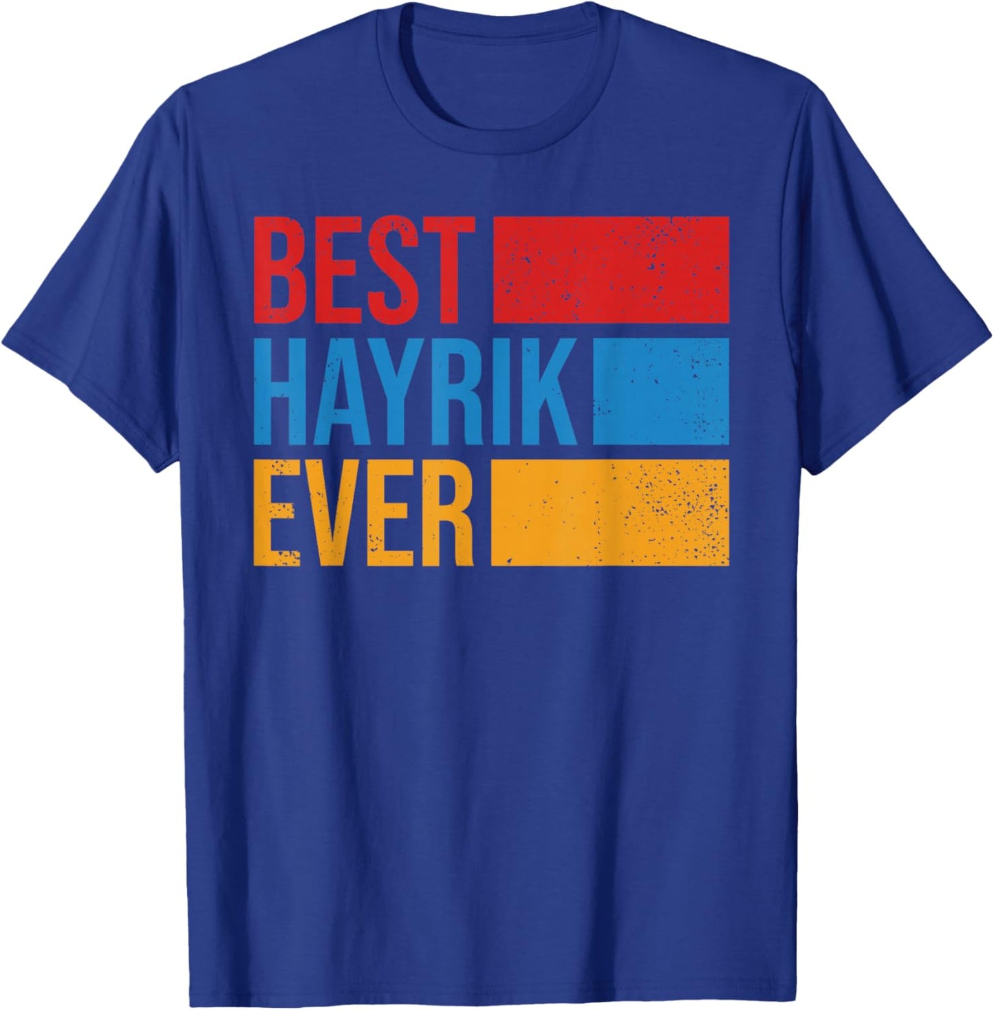 Hayrik Armenian Dad Armenia Flag Armenian Fathers Day T-Shirt - T-Shirt | Royal