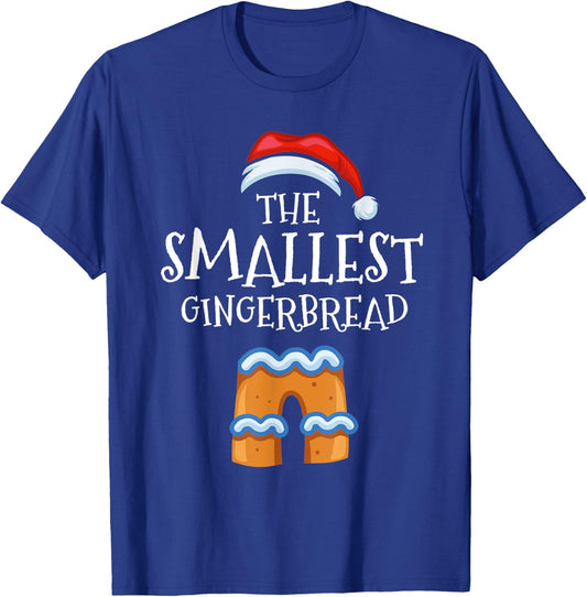 Smallest Gingerbread Family Matching Group Christmas Gift T-Shirt - T-Shirt | Royal