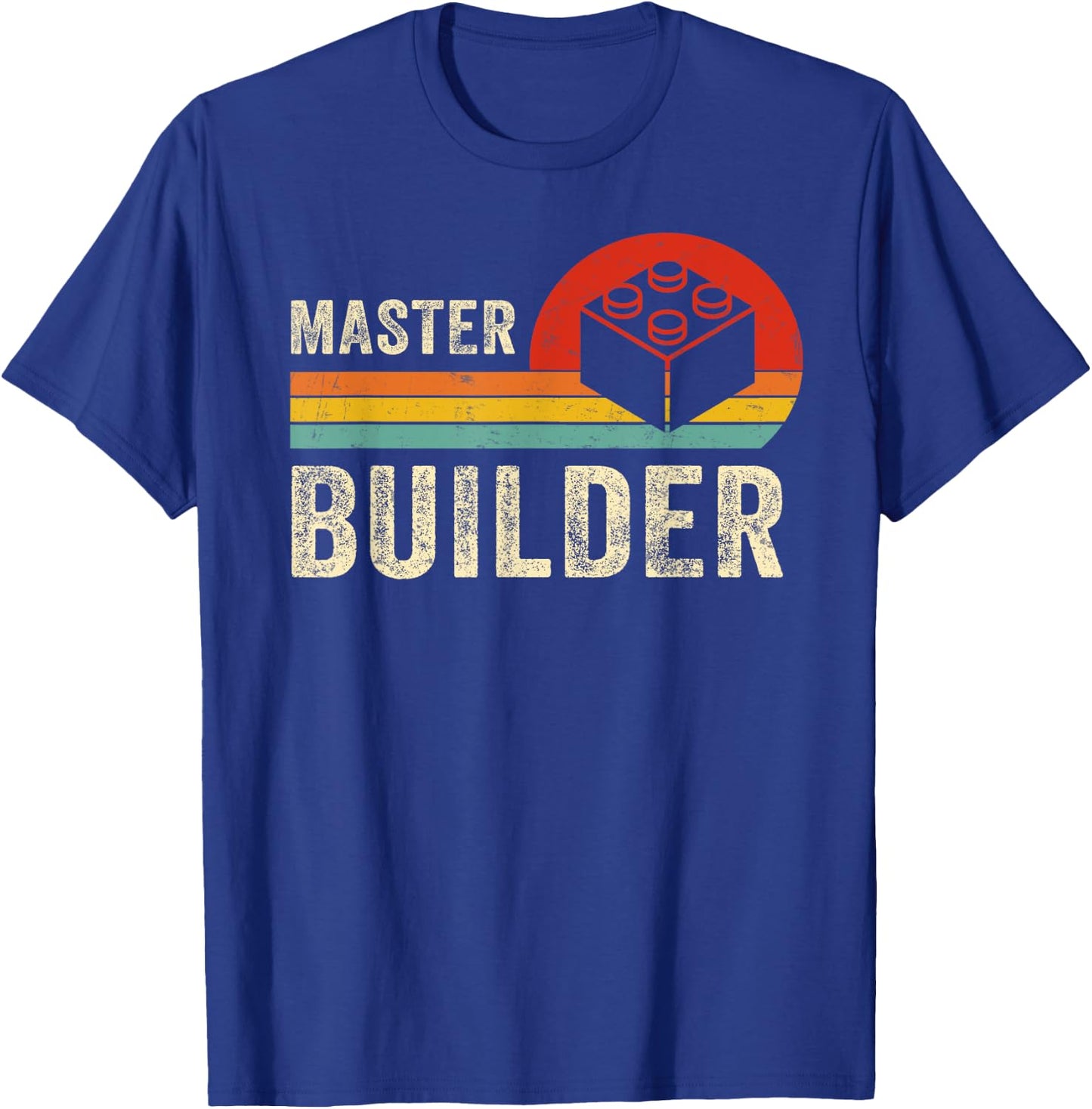 MASTER BUILDER Brick Builder Funny Toy Blocks Master Builder T-Shirt - T-Shirt | Royal