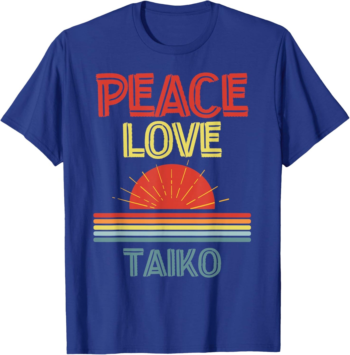 piece love Taiko funny T-Shirt - T-Shirt | Royal