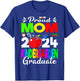 Proud Mom Of A 2024 Kindergarten Graduate T-Shirt - T-Shirt | Royal
