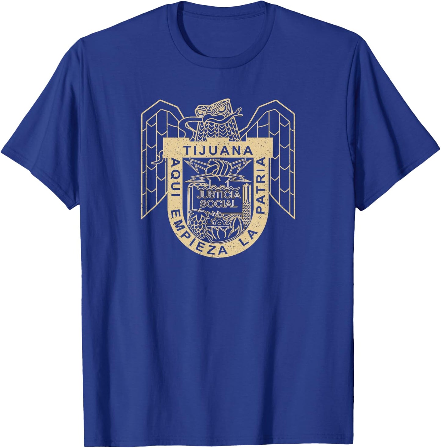 Tijuana Mexico Symbol Flag Coat of Arms Emblem T-Shirt - T-Shirt | Royal