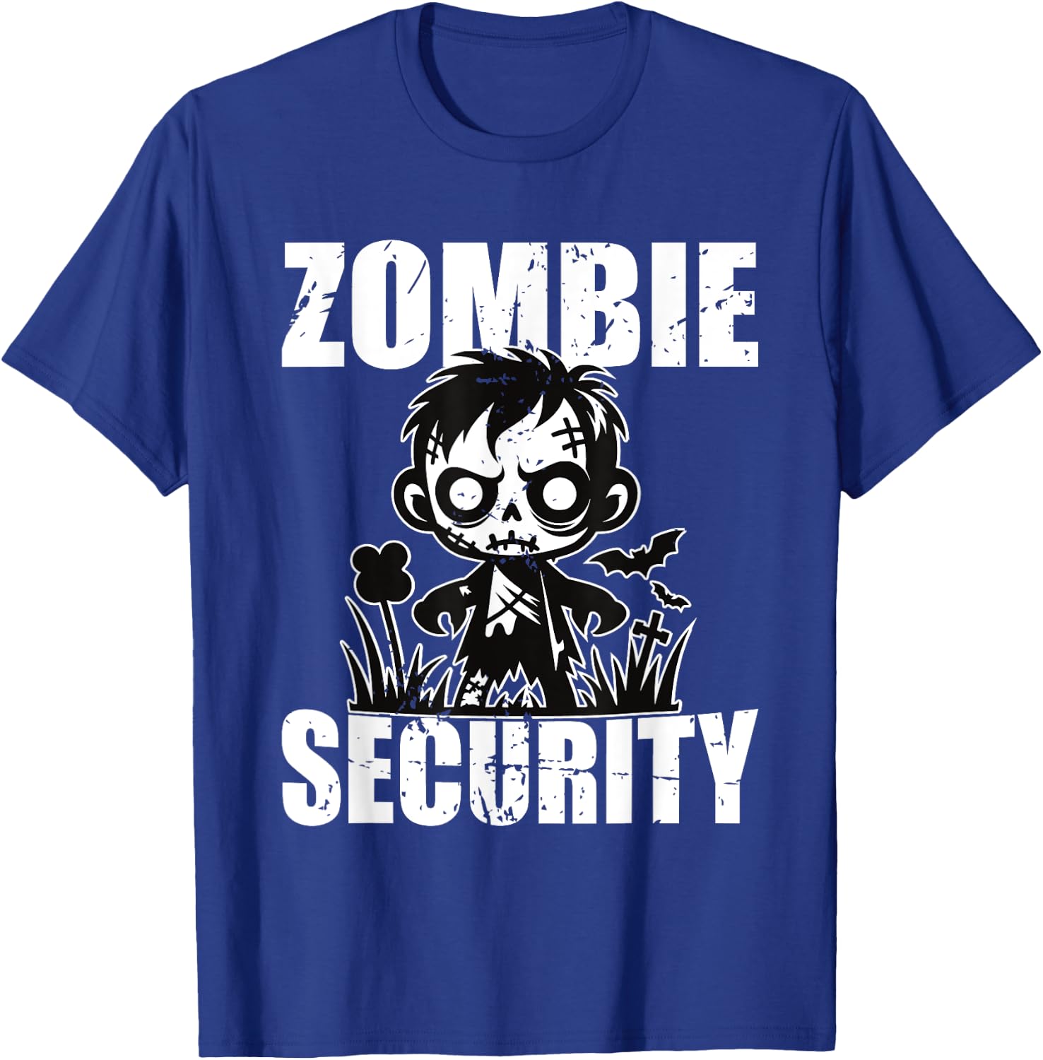 Halloween Security Adult Costume Dad Zombie Security Men T-Shirt - T-Shirt | Royal