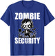 Halloween Security Adult Costume Dad Zombie Security Men T-Shirt - T-Shirt | Royal