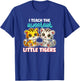I Teach The Sweetest Little Tigers Back-to-School Teacher Women Kids T-Shirt - T-Shirt | Royal