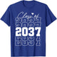 Class Of 2037 Kindergarten To Graduation T-Shirt - T-Shirt | Royal