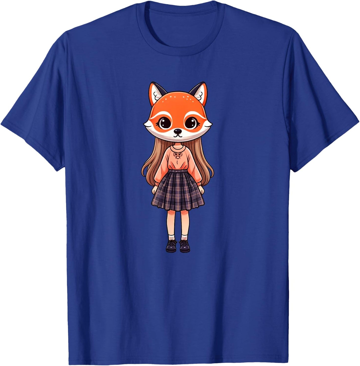 Cartoon Fox Mask Therian T-Shirt - T-Shirt | Royal