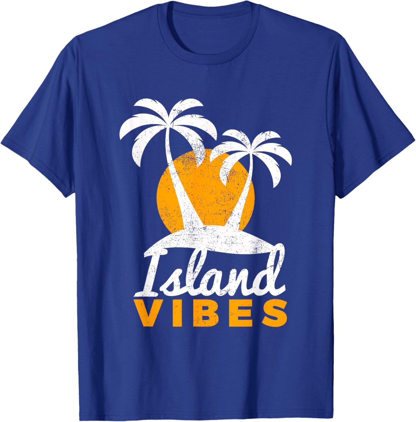 Island Vibes for Your Fun Beach Tropical Vacation T-Shirt - T-Shirt | Royal
