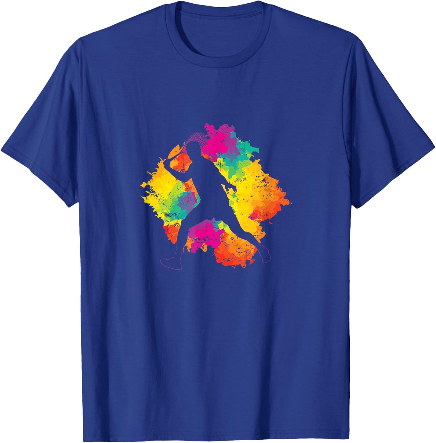 Focused Squash Player Ready T-Shirt - T-Shirt | Royal