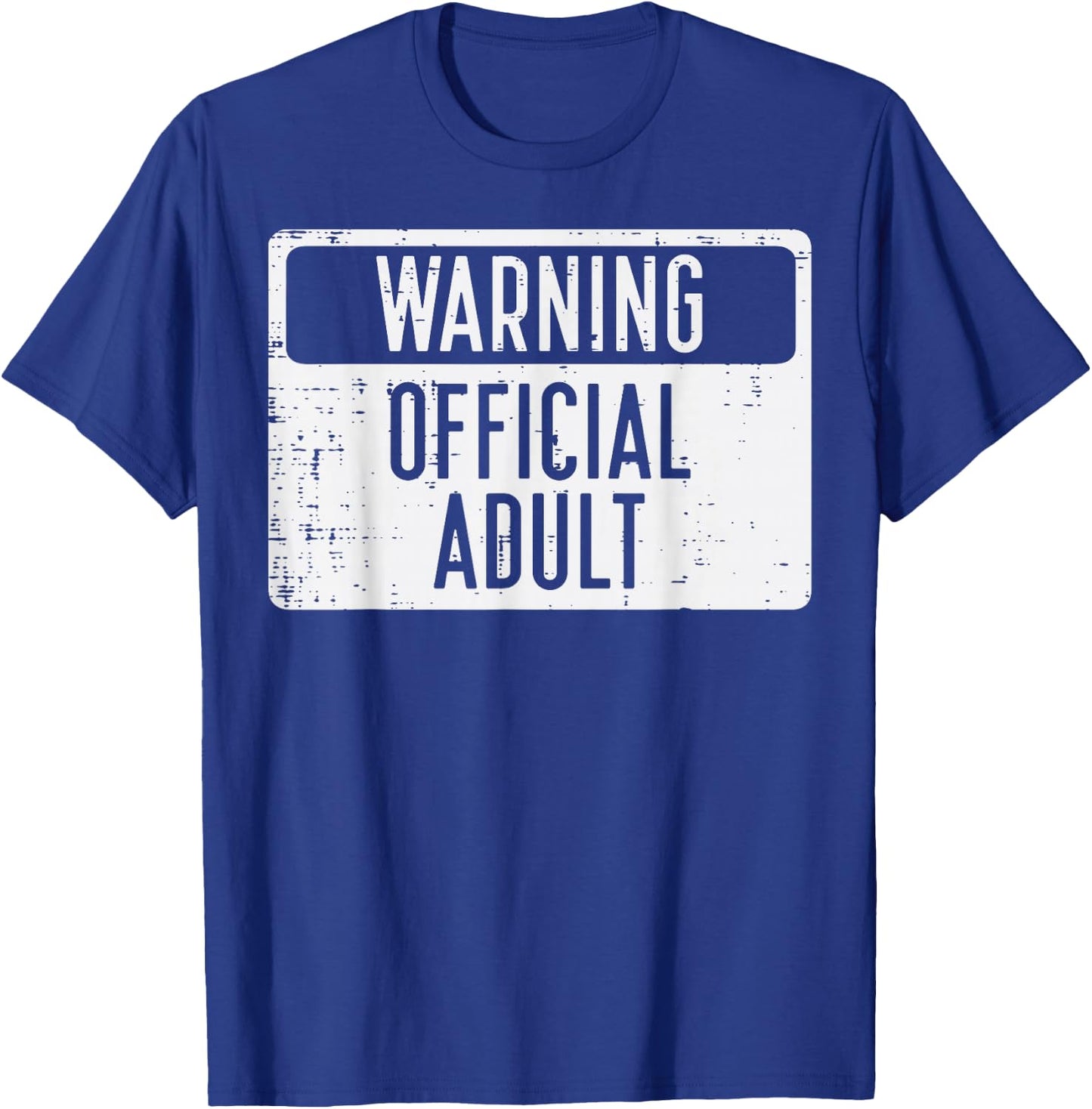 18th Birthday Warning Official Adult 18 Years Old Women Men T-Shirt - T-Shirt | Royal