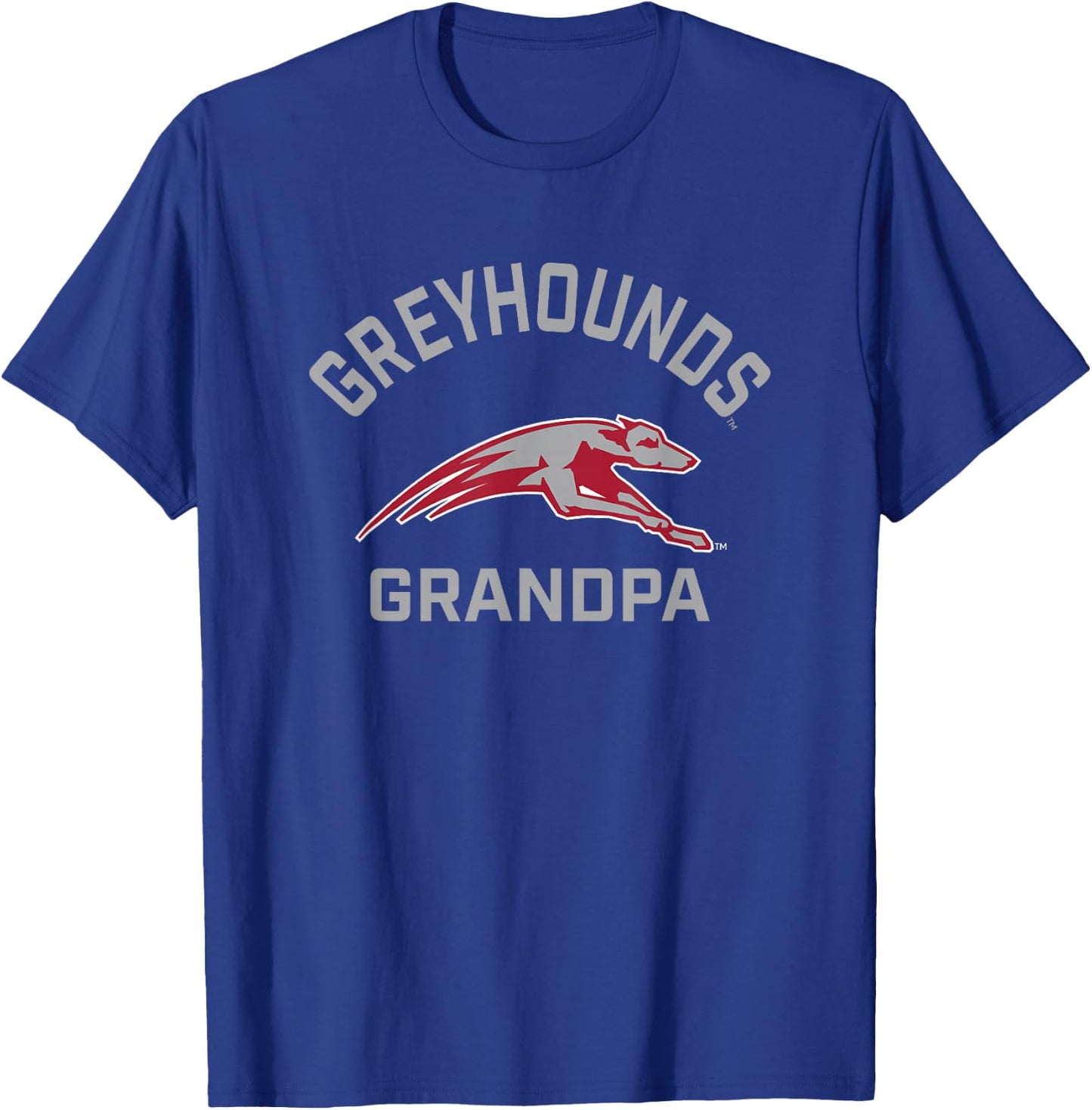 University of Indianapolis UIndy Greyhounds Arched Grandpa T-Shirt - T-Shirt | Royal
