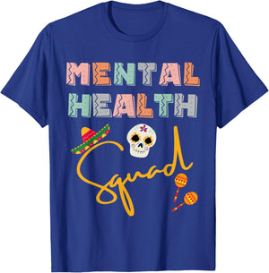 Cinco De Mayo Mental Health Squad Nurse Crew Matching T-Shirt - T-Shirt | Royal