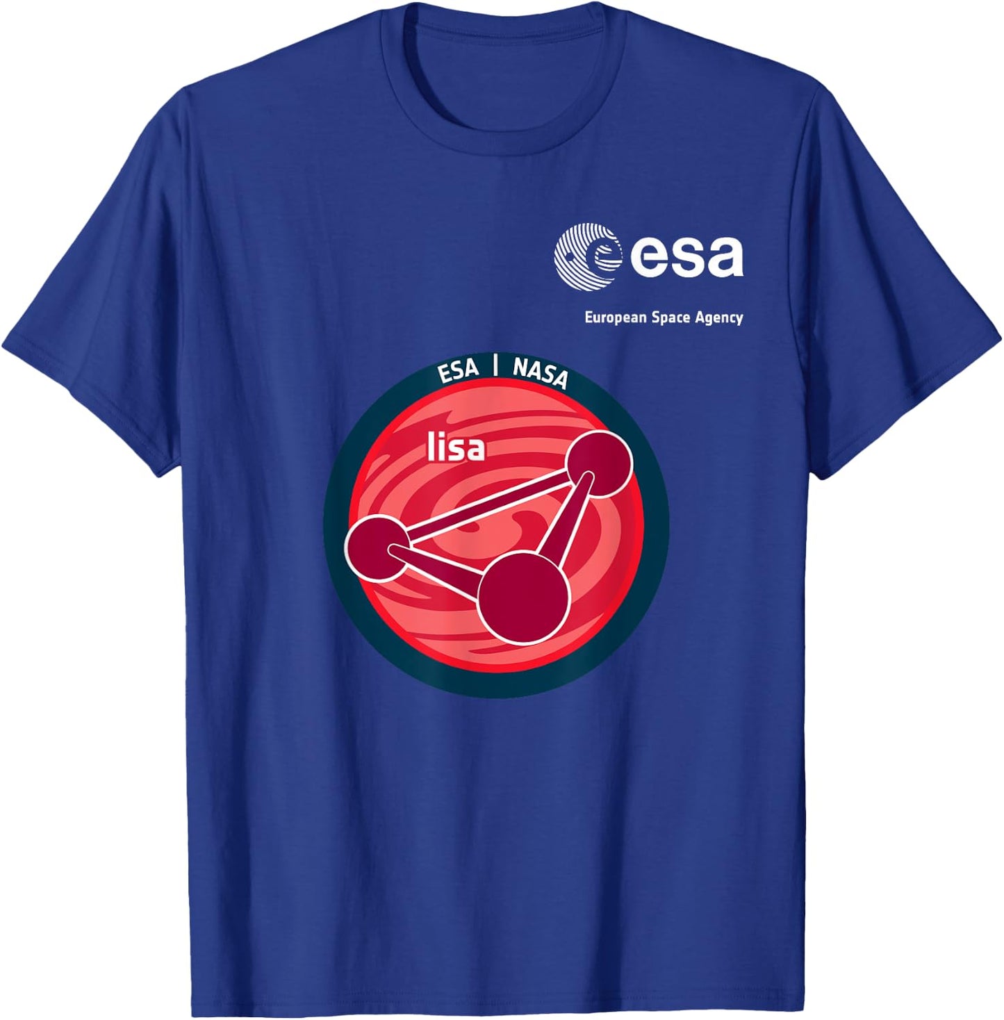 ESA European Space Agency Mission lisa Patch T-Shirt - T-Shirt | Royal