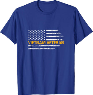 Proud Vietnam Veteran Family Matching T-Shirt - T-Shirt | Royal