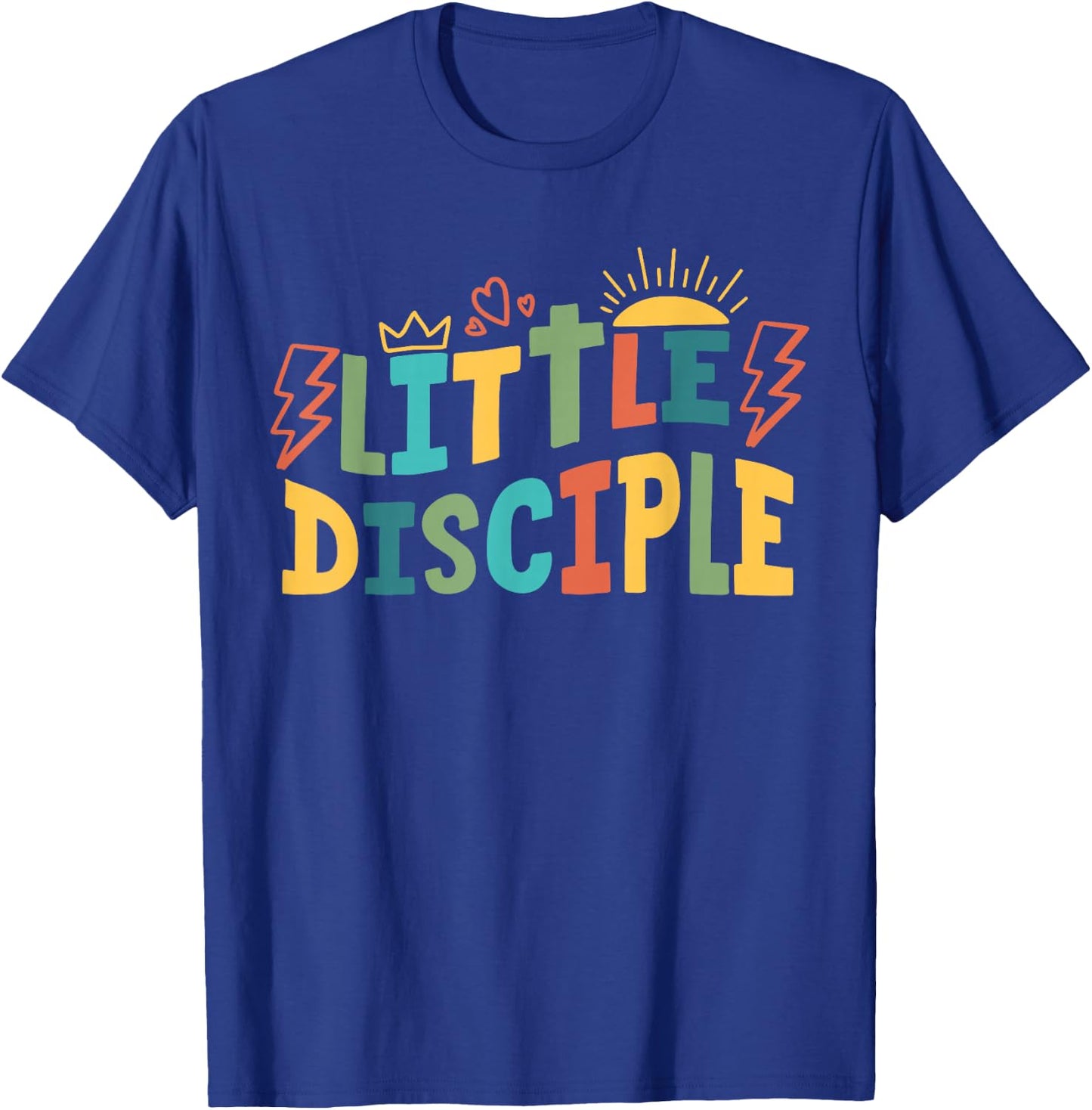 Little Disciple Kids Christian Toddler Religious Youth Jesus T-Shirt - T-Shirt | Royal
