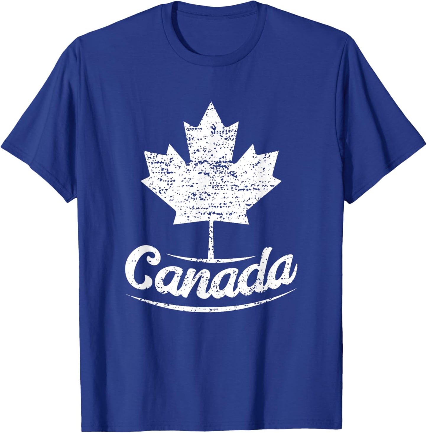 Vintage Canada Flag Canadian Flag Maple Leaf Small T-Shirt - T-Shirt | Royal