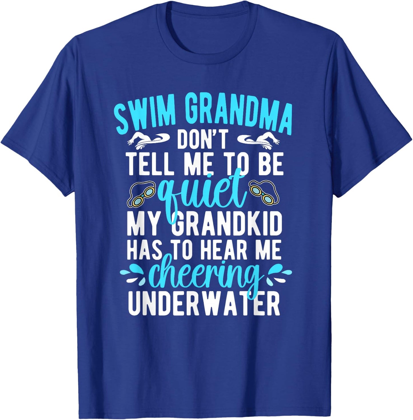 Swim Grandma Funny Swimming Grandma Of A Swimmer Grandma T-Shirt - T-Shirt | Royal