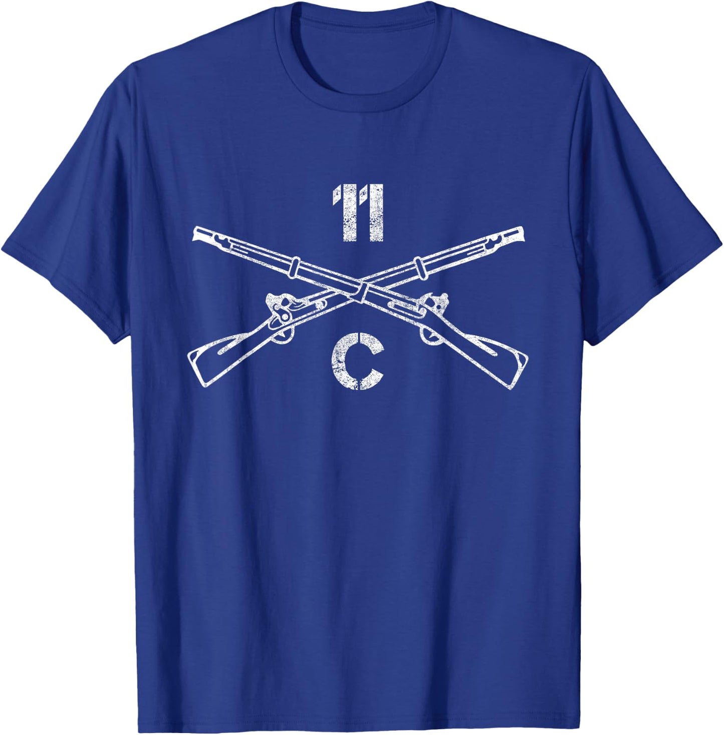 US Army Infantry 11C Indirect Fire Infantryman Fort Benning T-Shirt - T-Shirt | Royal