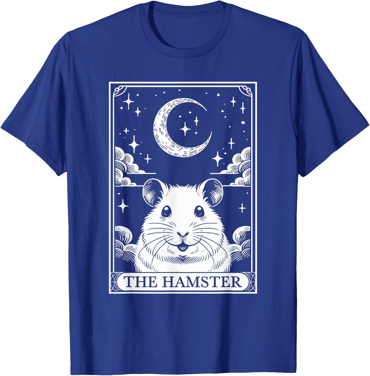 Tarot Card Vintage Crescent Moon Hamster Mom Pet Lovers T-Shirt - T-Shirt | Royal