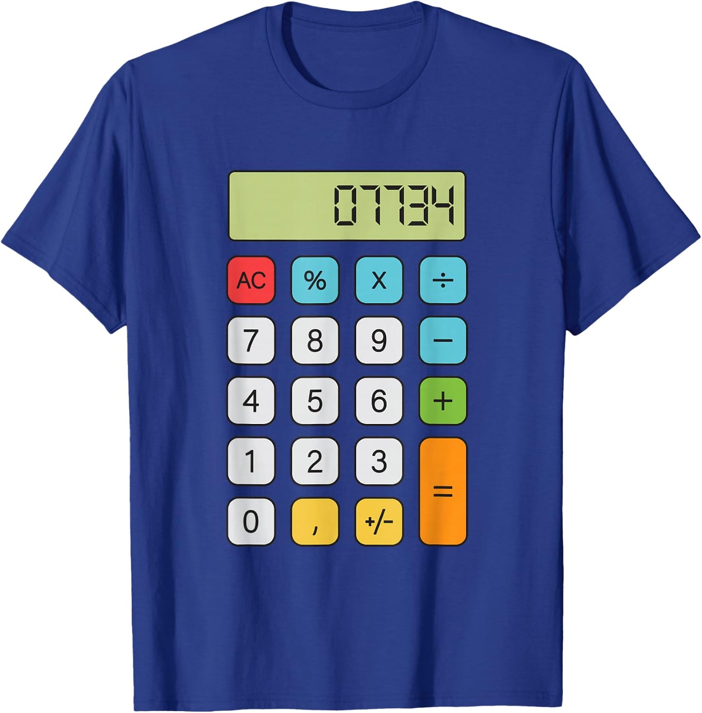 Hello Calculator T-Shirt - T-Shirt | Royal