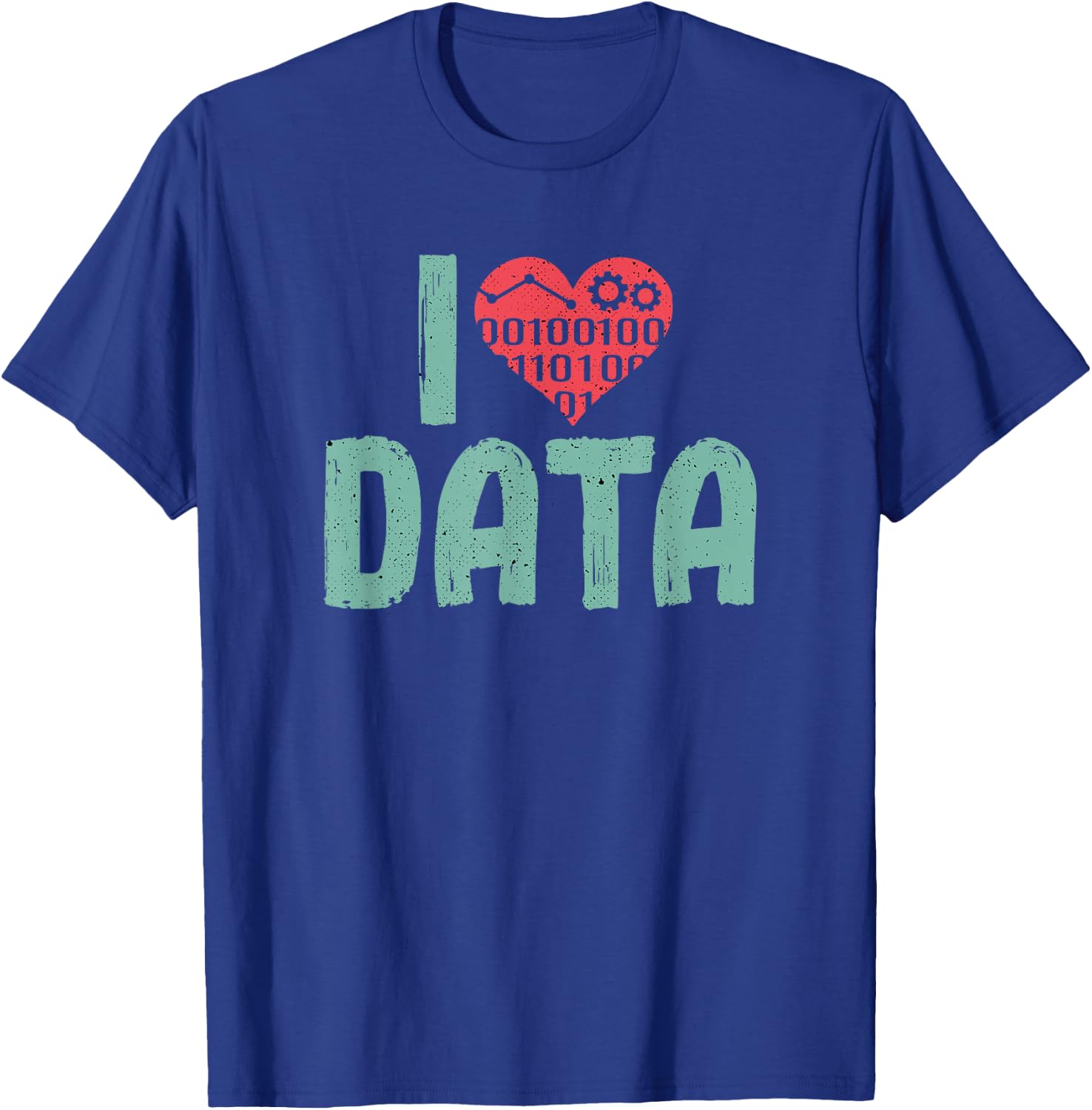 Data Encoder I Love Statistics Data Science Data Analysts T-Shirt - T-Shirt | Royal