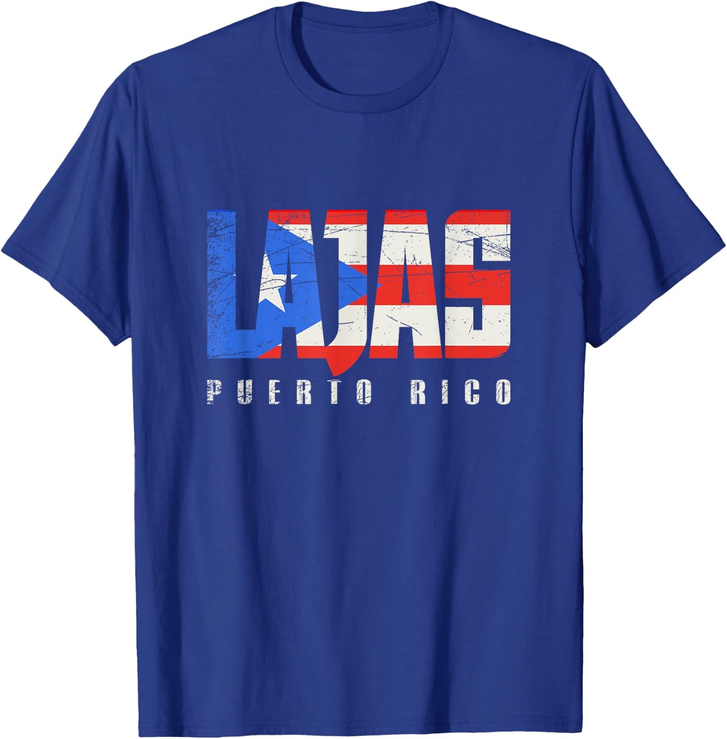 Lajas Puerto Rico, Puerto Rican flag T-Shirt - T-Shirt | Royal