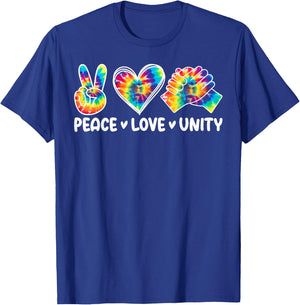 Peace Love Unity Orange Men Women Unity Day Spread Kindness T-Shirt - T-Shirt | Royal