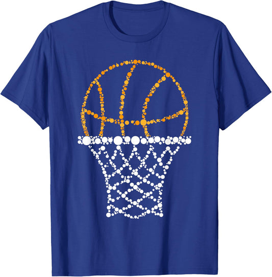 Basketball Dots Happy Dot Day For Kids Man Woman T-Shirt - T-Shirt | Royal