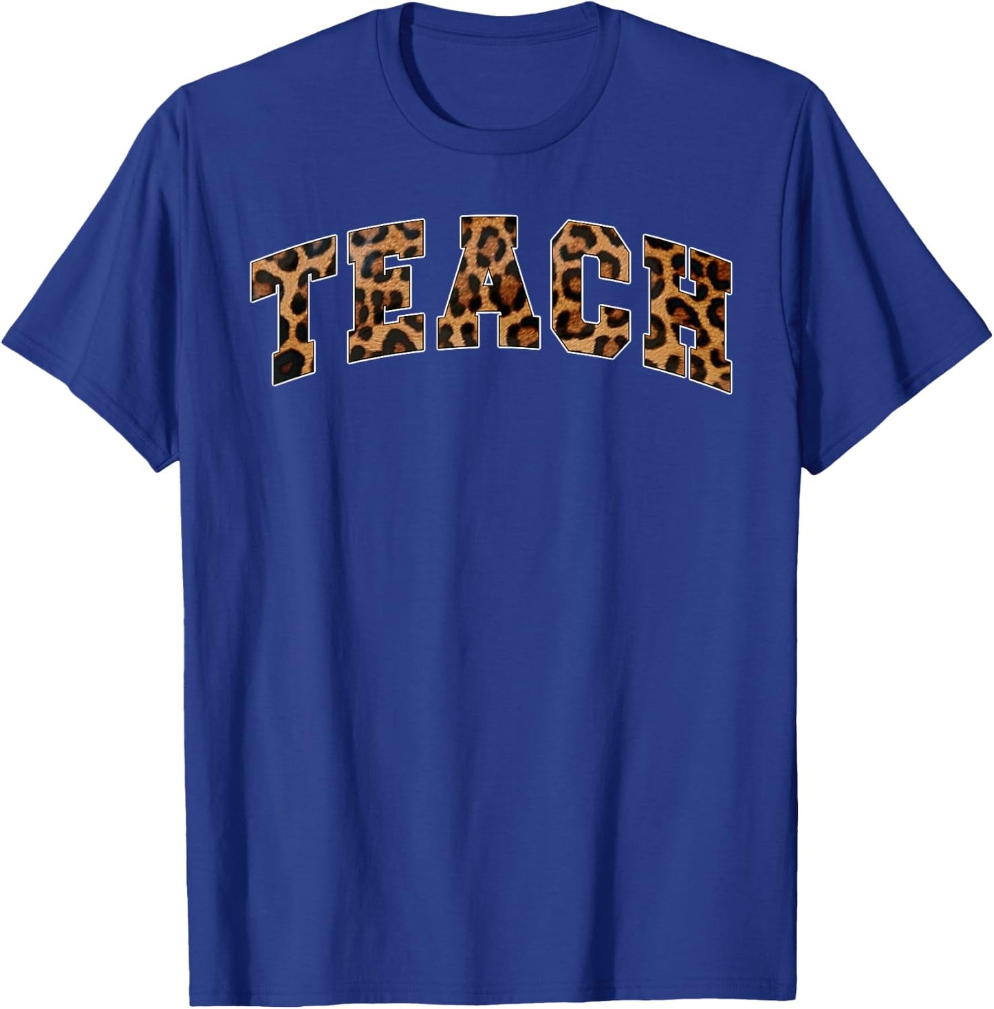 Teach Funny Teacher Inspirational Varsity Style Cougar Men Women T-Shirt - T-Shirt | Royal