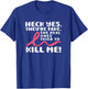 Heck Yes They're Fake Breast Cancer Awareness Survivor Women T-Shirt - T-Shirt | Royal