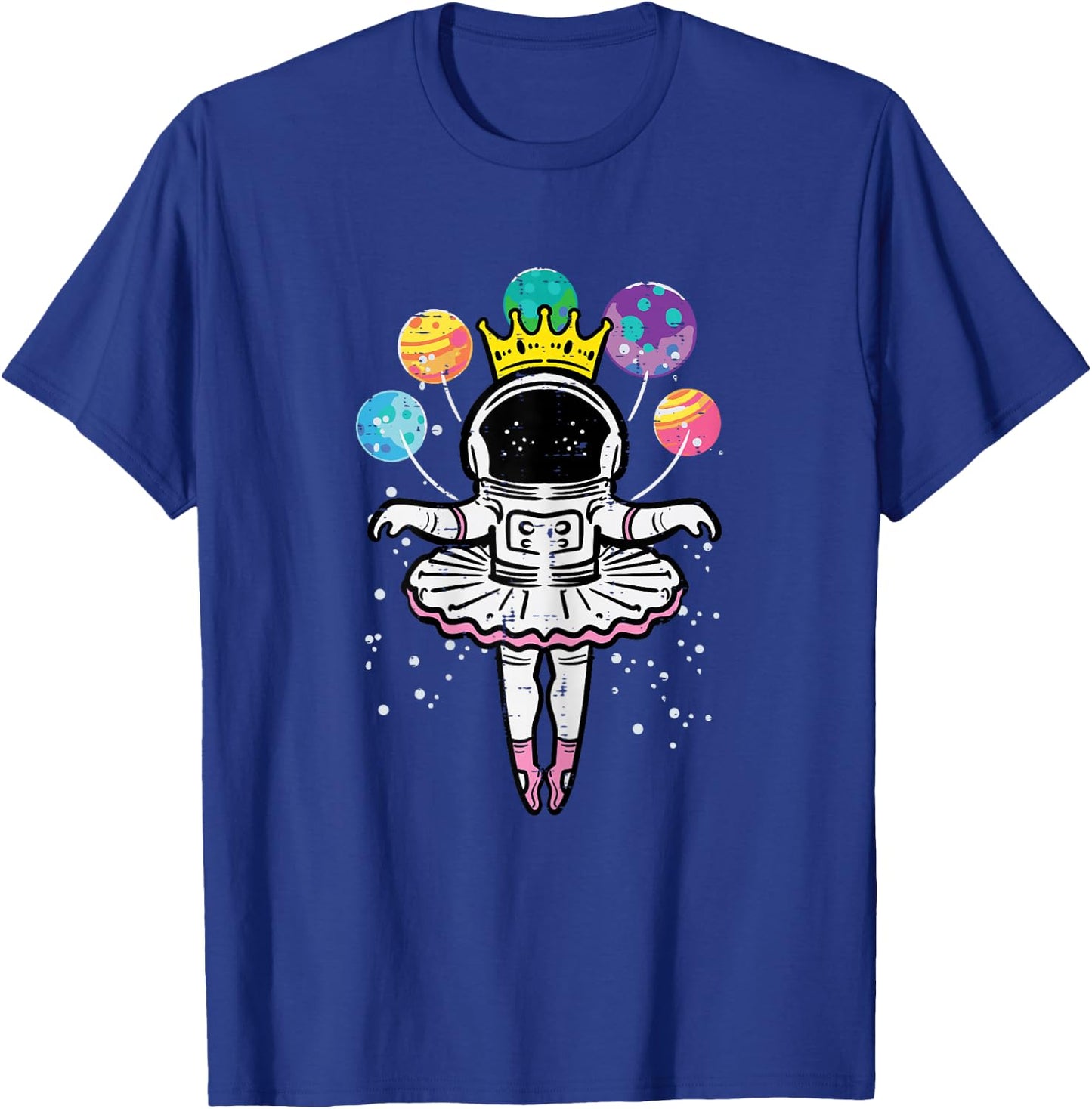 Astronaut Ballerina Space Ballet Women Girls Kids Toddler T-Shirt - T-Shirt | Royal