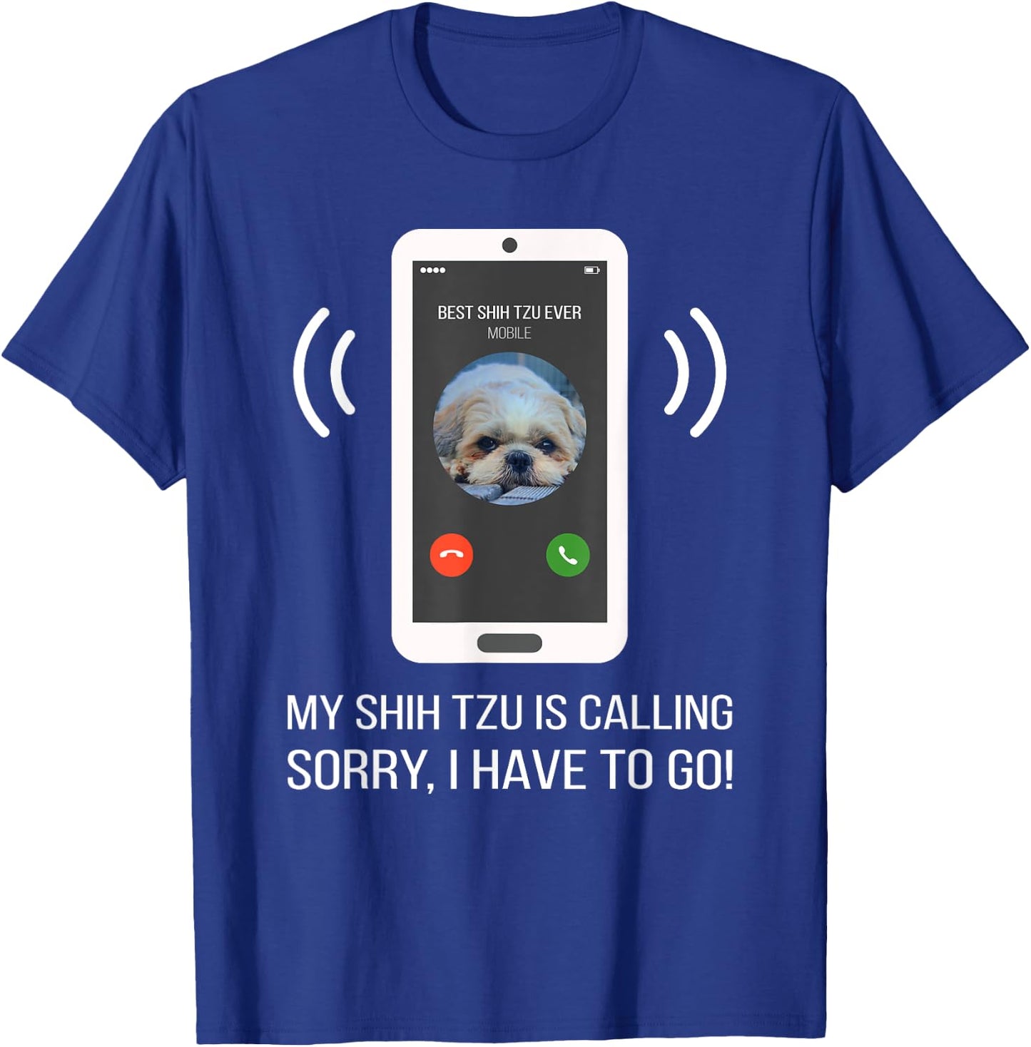 Funny Shih Tzu Dog Women Girls Kids T-Shirt - T-Shirt | Royal
