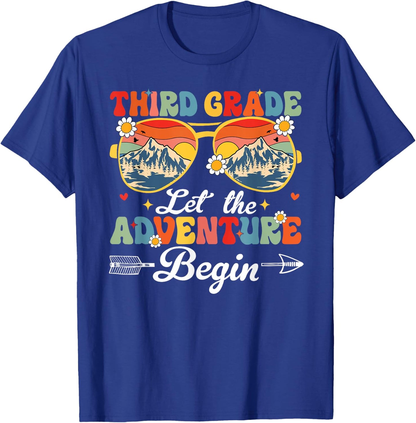 Let the 3rd Grade Adventure Begin Third Grade Teacher T-Shirt - T-Shirt | Royal