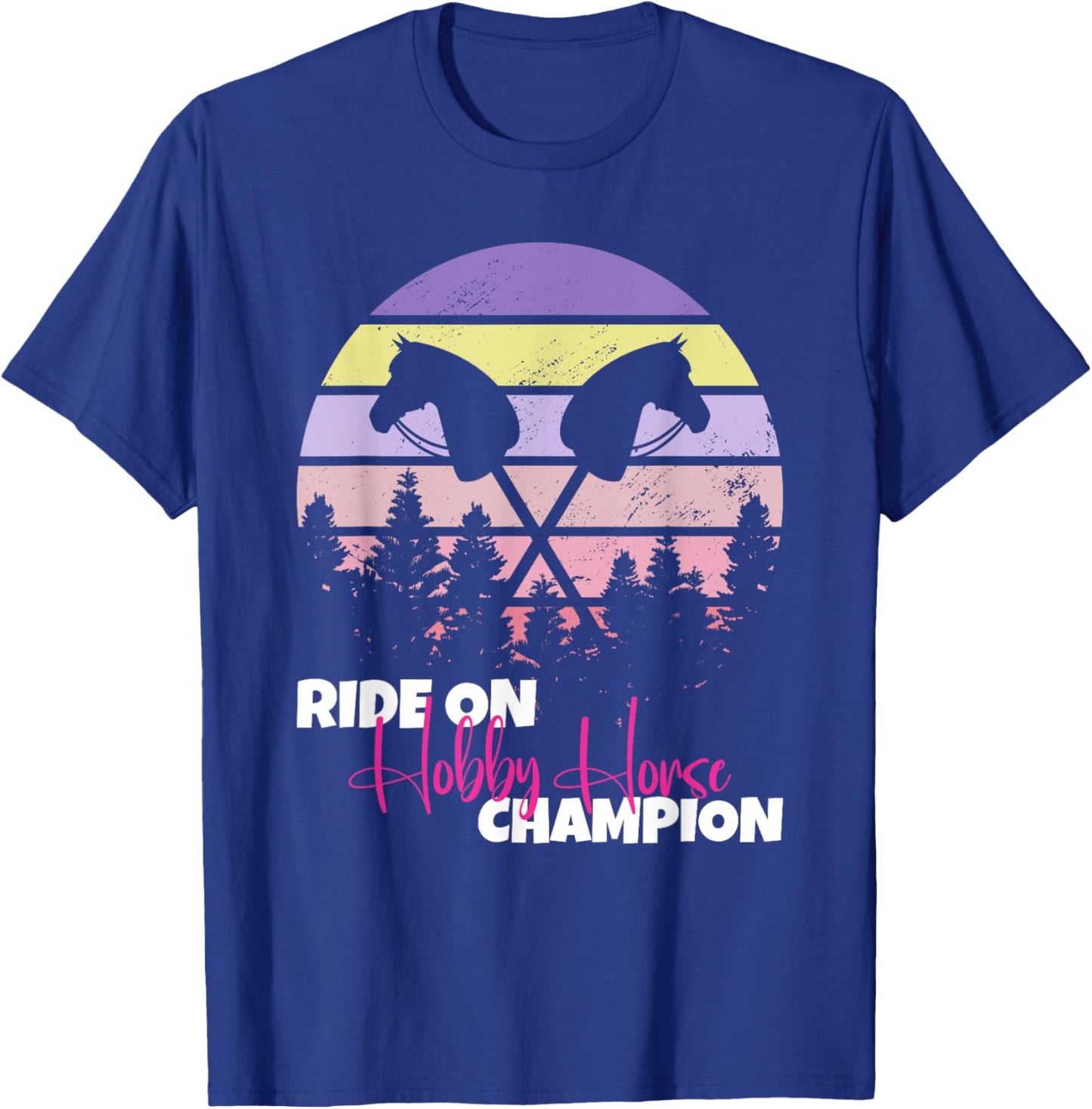 Ride On Hobby Horse Champion hobby horse T-Shirt - T-Shirt | Royal